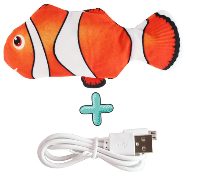 Electronic Flapping Fish Pet Cat-Dog Toy Nemo 2 30Cm sold by Poopy and Poops General Pet Store poppyandpoops.ca