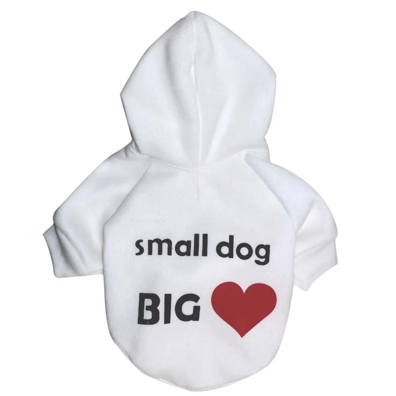 Security Dog Clothes Small Dog Hoodie Coat White Small Big Dog Extra Small sold by Poopy and Poops General Pet Store poppyandpoops.ca