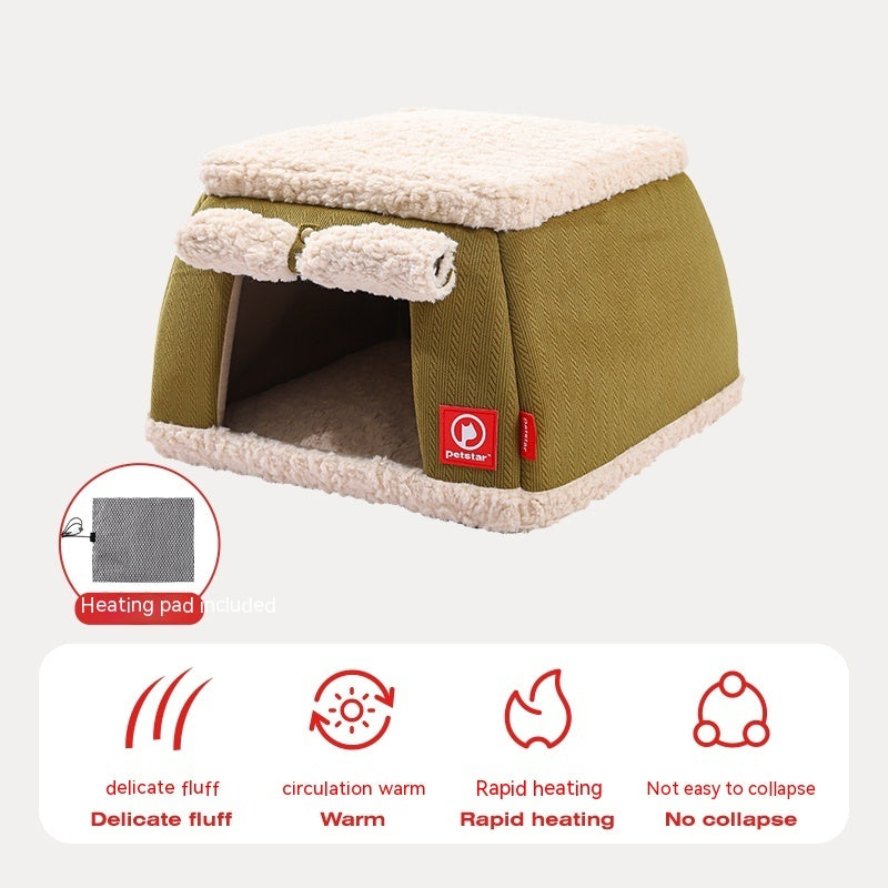 Winter Thermal Electric Heated Pet Dog House