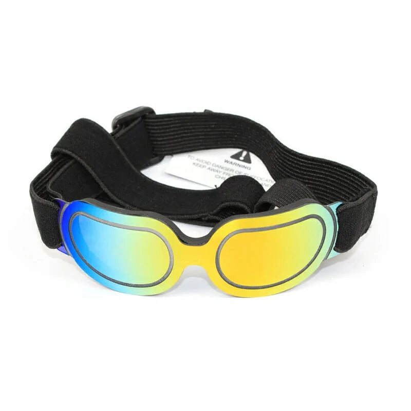 UV Protection Dog Sunglasses Yellow 17-24 Centimeter sold by Poopy and Poops General Pet Store poppyandpoops.ca