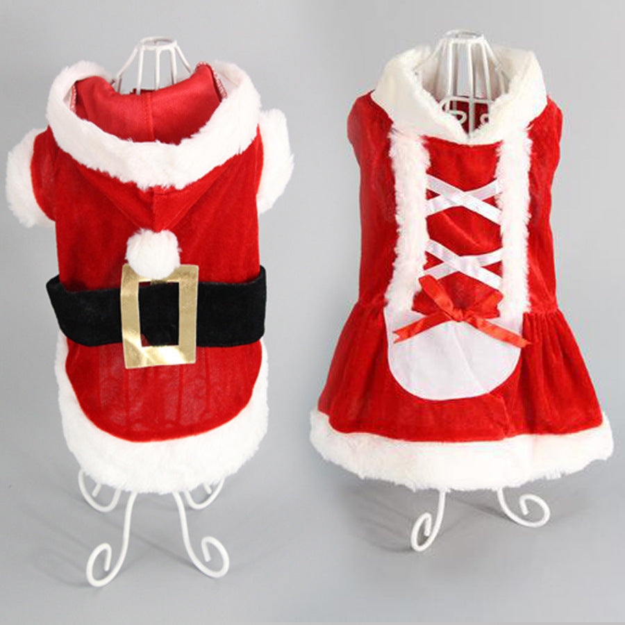 Mr. and Misses Santa Clause Christmas Costume Coat and Dress