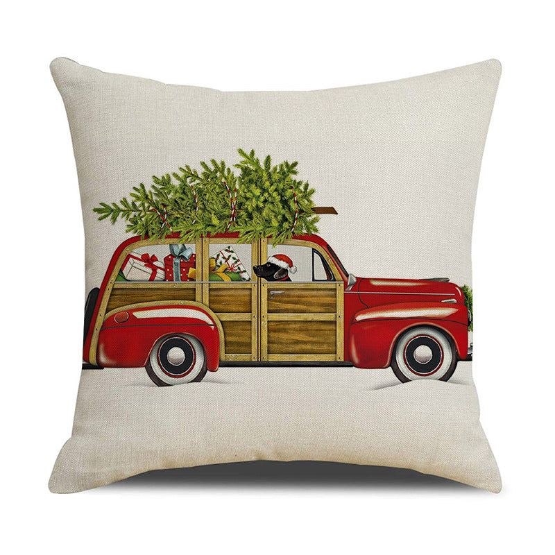 Lab and Dachshund  Animal Printed Christmas Pillowcase