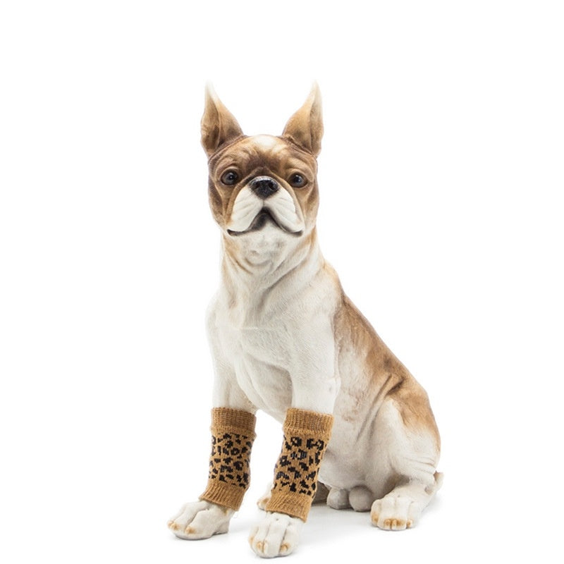 Dog Leg Warmers in Zebra, Cheetah, Star and Christmas Pattern