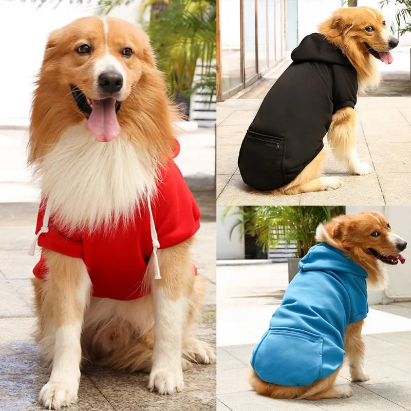 Warm Dog Hoodies for Medium-Large Dogs sold by Poopy and Poops General Pet Store poppyandpoops.ca