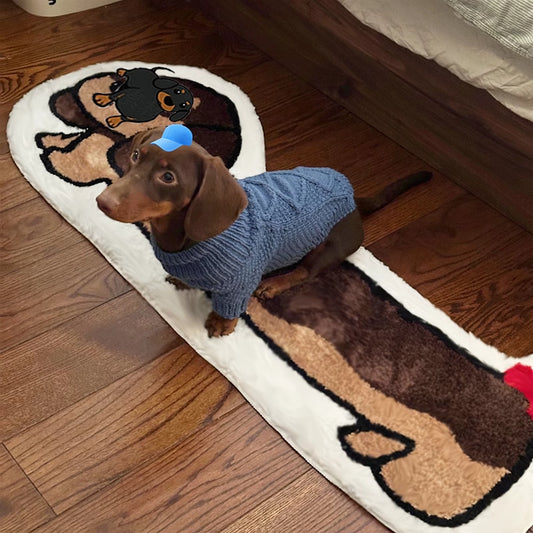 Dachshund Dog Bedroom Floor Mat