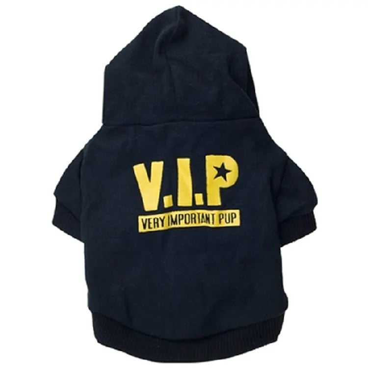 Security Dog Clothes Small Dog Hoodie Coat VIP Large sold by Poopy and Poops General Pet Store poppyandpoops.ca