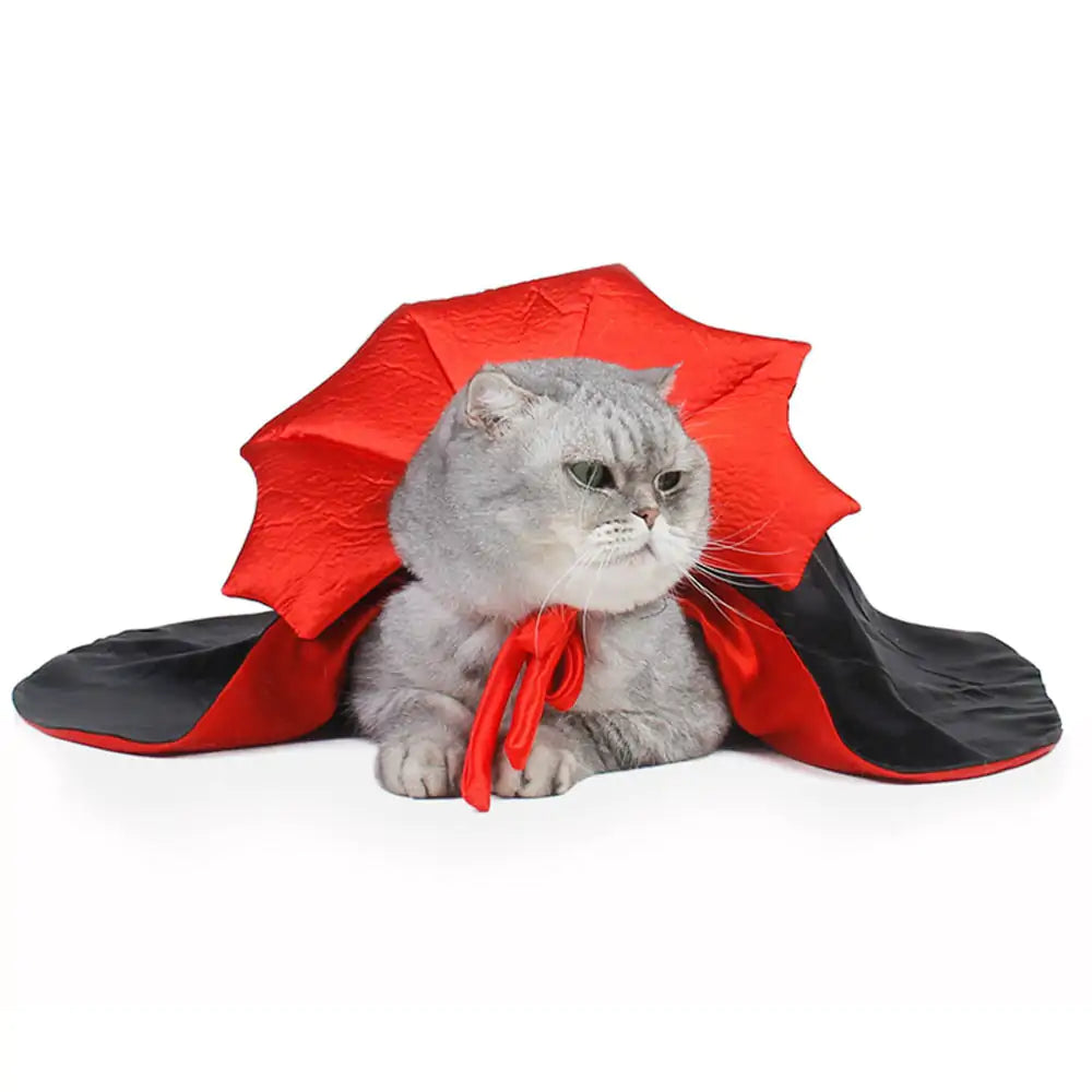 Vampire Cloak Pet Costume sold by Poopy and Poops General Pet Store poppyandpoops.ca