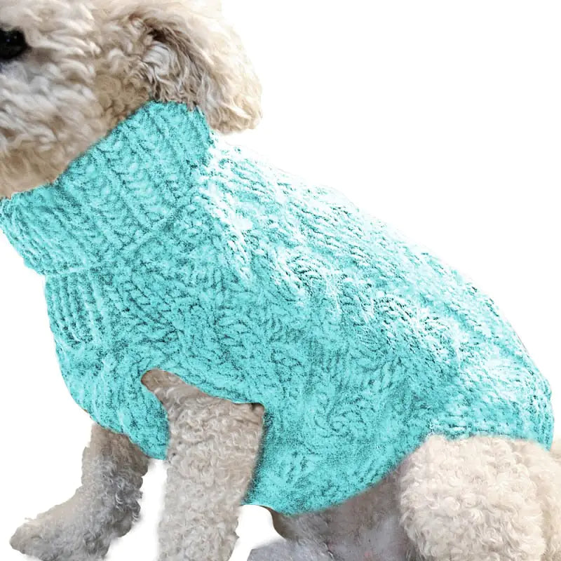 Twist Dog Sweaters Blue L sold by Poopy and Poops General Pet Store poppyandpoops.ca