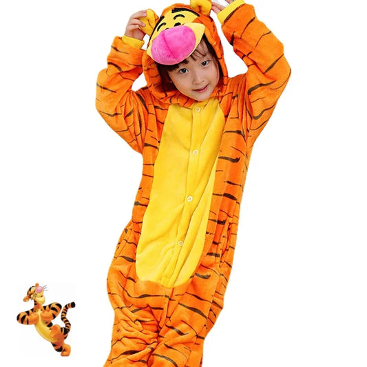 Tiger Pajamas Onesies Kids Boy Girls Halloween Costume sold by Poopy and Poops General Pet Store poppyandpoops.ca