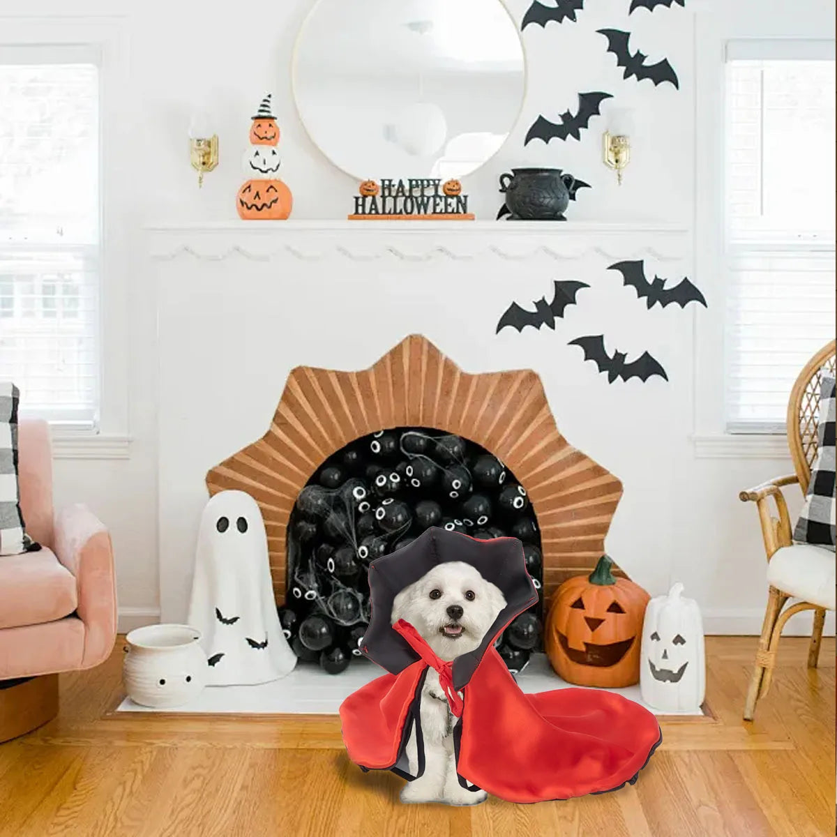 Pet Clothes Cloaks Capes Shawls Cats Dogs Vampire Halloween Costume sold by Poopy and Poops General Pet Store poppyandpoops.ca