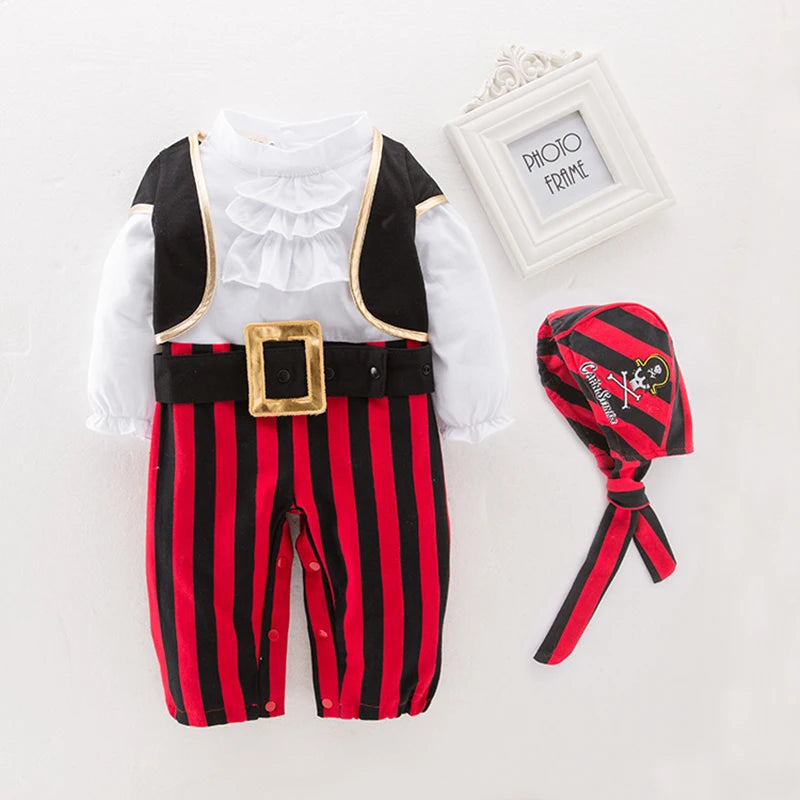 Baby Boys Girls Captain Pirate Halloween Costume sold by Poopy and Poops General Pet Store poppyandpoops.ca