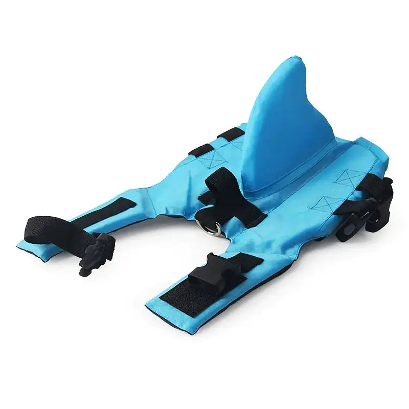 Shark Dog Life Vest Blue sold by Poopy and Poops General Pet Store poppyandpoops.ca