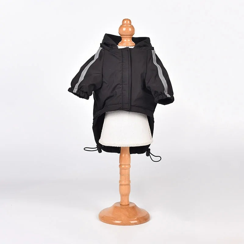 The Dog Face Pet Dog Winter Coat Black Large sold by Poopy and Poops General Pet Store poppyandpoops.ca