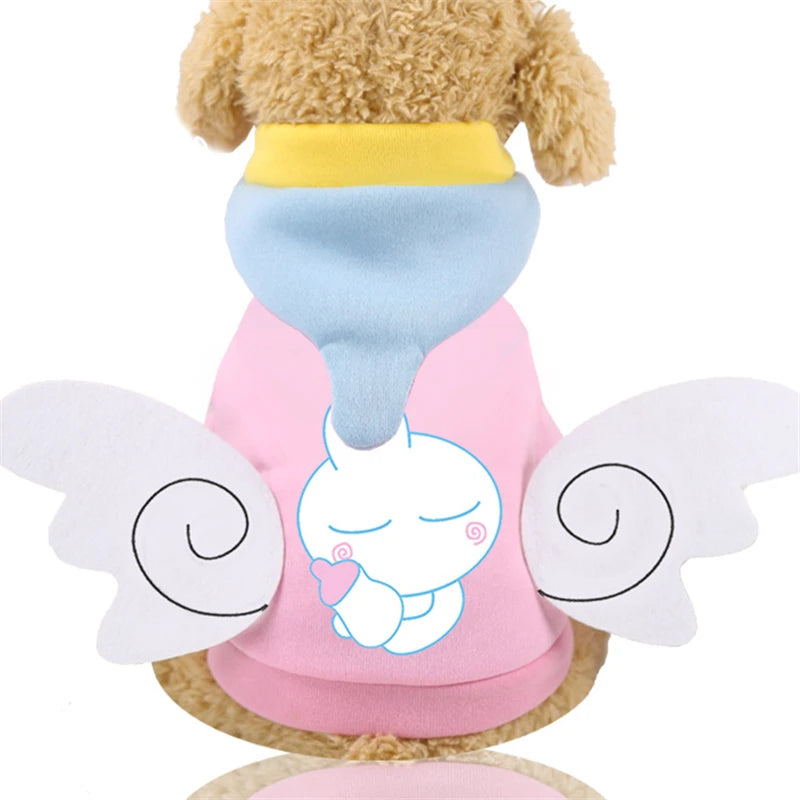 Halloween Dog Costume Hoodie Angel Owl Tiger Pink sold by Poopy and Poops General Pet Store poppyandpoops.ca