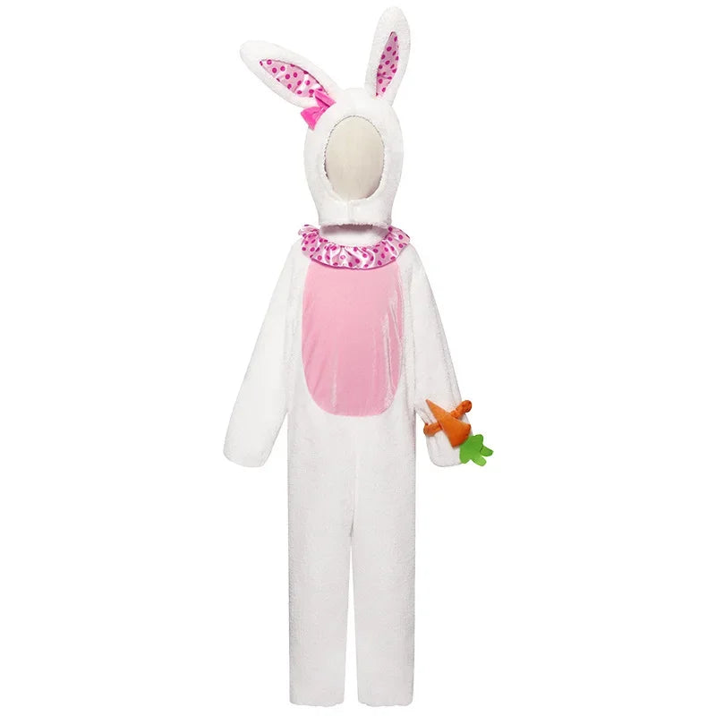 Children Kids Animal Costume Cosplay Dinosaur Tiger Rabbit Dog Lion Lamb Sheep Halloween Animals Costumes Jumpsuit for Boy Girl rabbit sold by Poopy and Poops General Pet Store poppyandpoops.ca