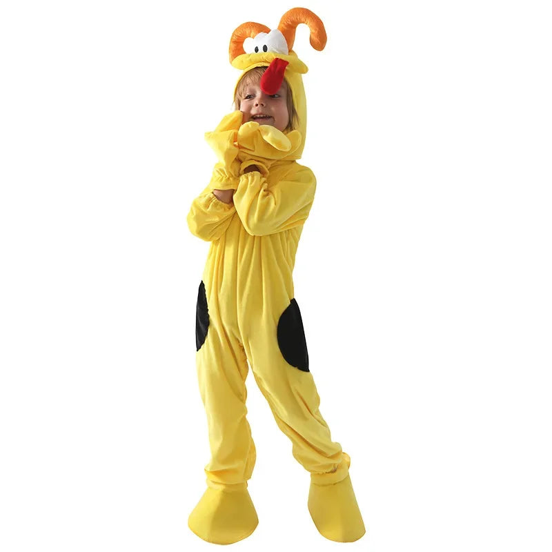 Children Kids Animal Costume Cosplay Dinosaur Tiger Rabbit Dog Lion Lamb Sheep Halloween Animals Costumes Jumpsuit for Boy Girl duck-02 sold by Poopy and Poops General Pet Store poppyandpoops.ca