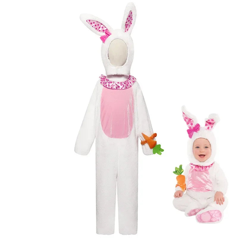 Children Kids Animal Costume Cosplay Dinosaur Tiger Rabbit Dog Lion Lamb Sheep Halloween Animals Costumes Jumpsuit for Boy Girl sold by Poopy and Poops General Pet Store poppyandpoops.ca