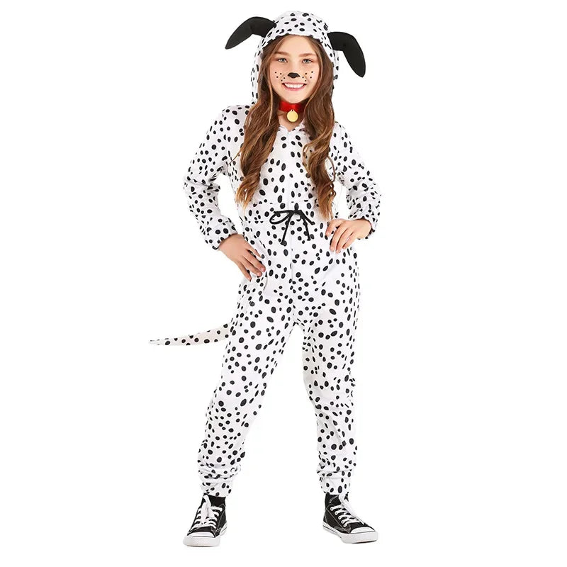 Children Kids Animal Costume Cosplay Dinosaur Tiger Rabbit Dog Lion Lamb Sheep Halloween Animals Costumes Jumpsuit for Boy Girl dog sold by Poopy and Poops General Pet Store poppyandpoops.ca