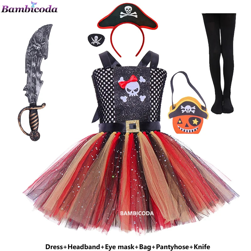 LED Children Pirate Halloween Costumes Girls Kids a6 sold by Poopy and Poops General Pet Store poppyandpoops.ca