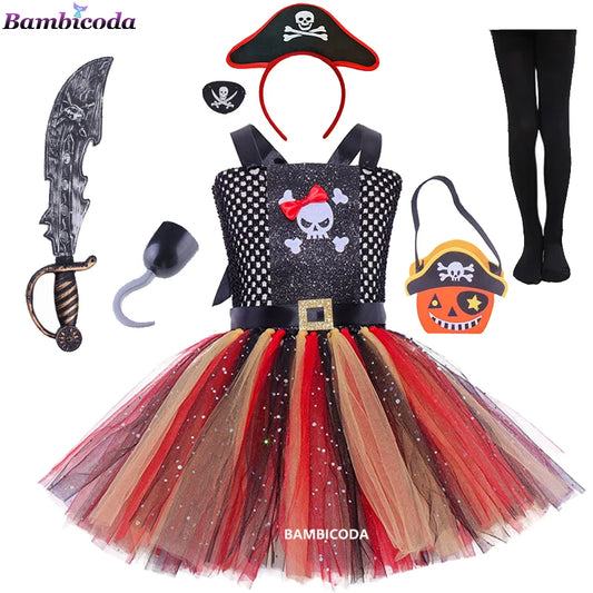 LED Children Pirate Halloween Costumes Girls Kids sold by Poopy and Poops General Pet Store poppyandpoops.ca