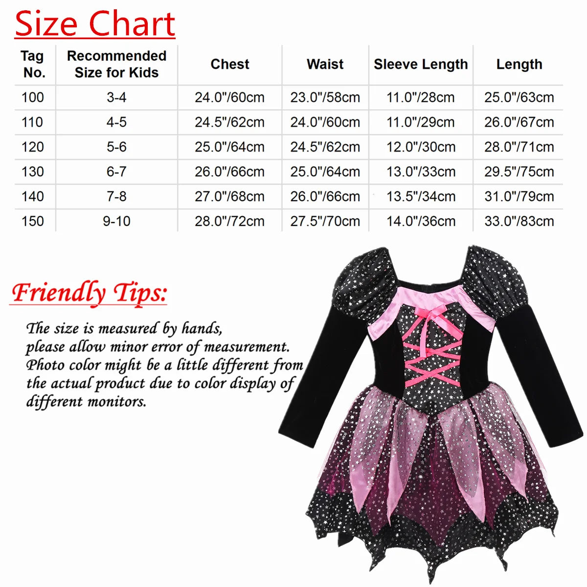 LED Girls Fairytale Wizard Witch Light Up Dress Halloween Costume sold by Poopy and Poops General Pet Store poppyandpoops.ca