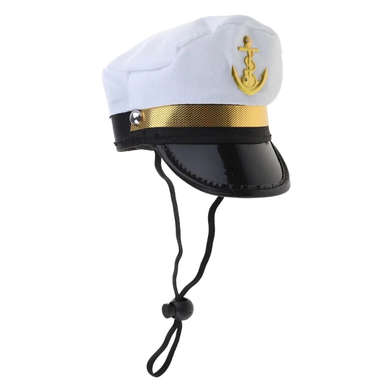 Pet Hat Captain Pirate Marine Hat for Dogs for sailor sold by Poopy and Poops General Pet Store poppyandpoops.ca