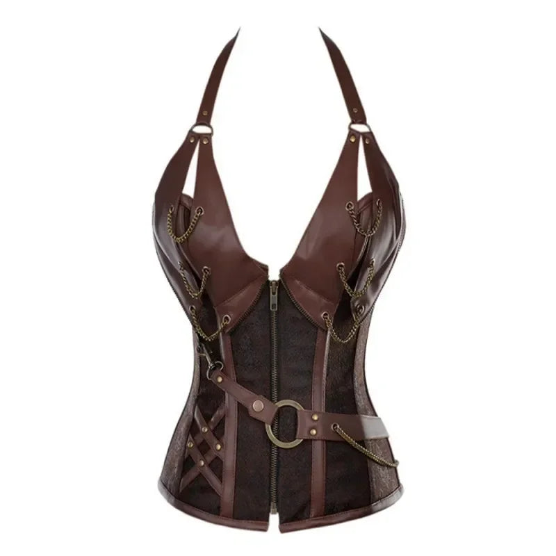 Women Medieval Steampunk Pirate Corset Halloween Costume sold by Poopy and Poops General Pet Store poppyandpoops.ca