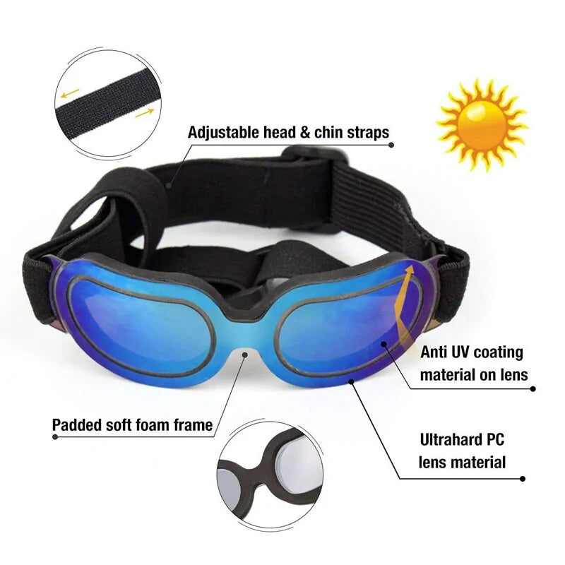 UV Protection Dog Sunglasses sold by Poopy and Poops General Pet Store poppyandpoops.ca