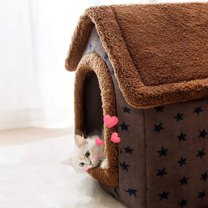 Indoor Dog House Bed sold by Poopy and Poops General Pet Store poppyandpoops.ca