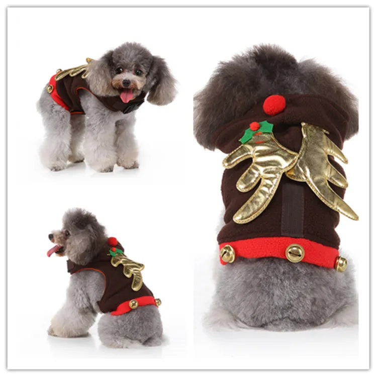 Dogs Cats Cosplay Funny Costumes Santa Claus Styling Holiday Deadly Dolls Party Holiday Christmas Pet Cat Clothes Halloween SDZ96 sold by Poopy and Poops General Pet Store poppyandpoops.ca
