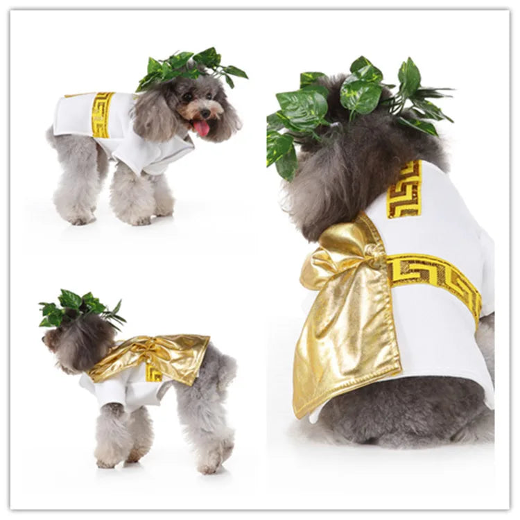 Dogs Cats Cosplay Funny Costumes Santa Claus Styling Holiday Deadly Dolls Party Holiday Christmas Pet Cat Clothes Halloween SDZ97 sold by Poopy and Poops General Pet Store poppyandpoops.ca