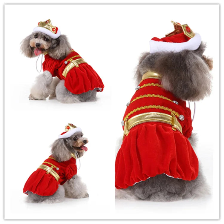 Dogs Cats Cosplay Funny Costumes Santa Claus Styling Holiday Deadly Dolls Party Holiday Christmas Pet Cat Clothes Halloween SDZ98 sold by Poopy and Poops General Pet Store poppyandpoops.ca