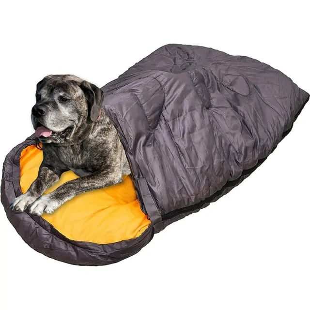 Cozy Pet Sleeping Bag Yellow One Size sold by Poopy and Poops General Pet Store poppyandpoops.ca