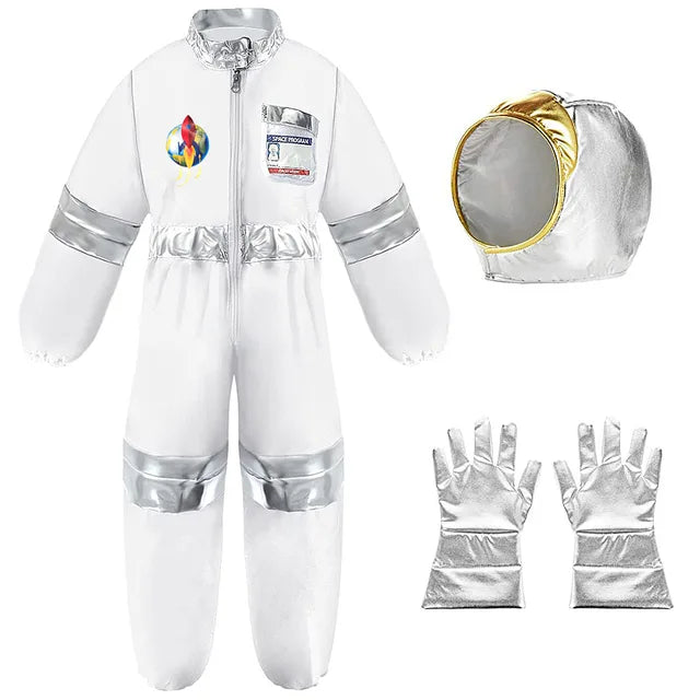 Matching Kids Astronaut Halloween Costume Set White 3 sold by Poopy and Poops General Pet Store poppyandpoops.ca