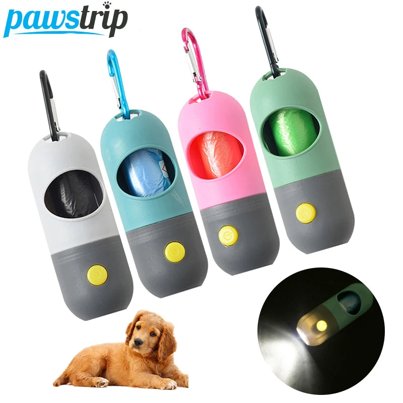 LED Light Dog Poop Bag Dispenser sold by Poopy and Poops General Pet Store poppyandpoops.ca