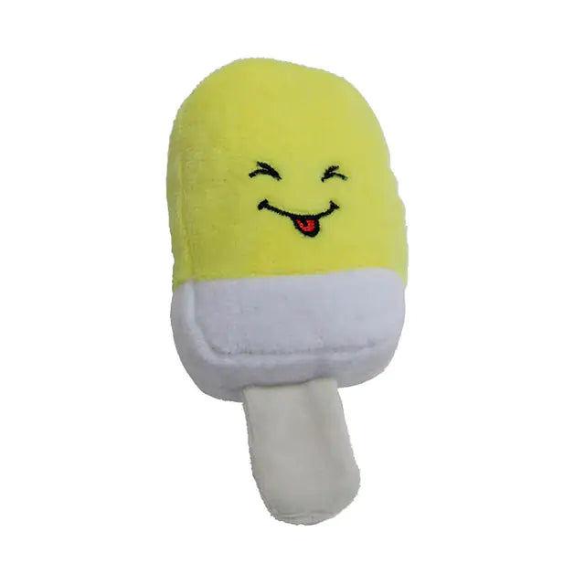 Fruit Plush Dog Toys Ice Cream sold by Poopy and Poops General Pet Store poppyandpoops.ca