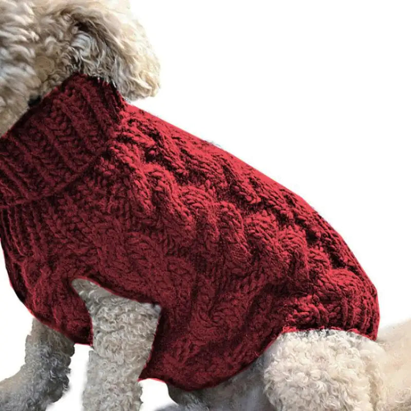 Twist Dog Sweaters Red M sold by Poopy and Poops General Pet Store poppyandpoops.ca