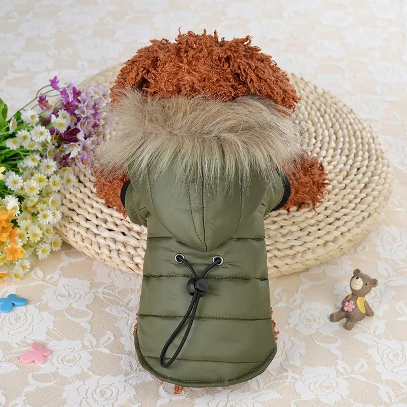 Flux Fur Warm Winter Small Dog Jackets sold by Poopy and Poops General Pet Store poppyandpoops.ca