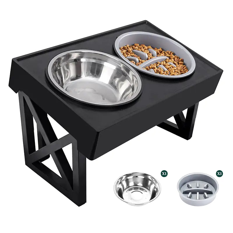 Angled Mess Free Dog Bowl B-2 Bowls sold by Poopy and Poops General Pet Store poppyandpoops.ca