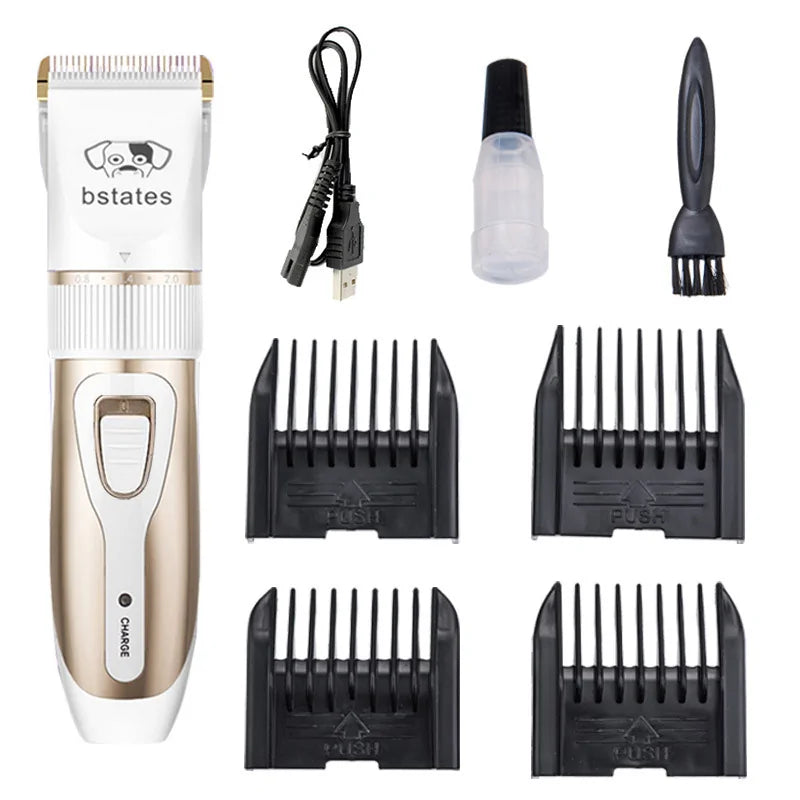 Rechargeable Pet Hair Clipper Grooming Set sold by Poopy and Poops General Pet Store poppyandpoops.ca