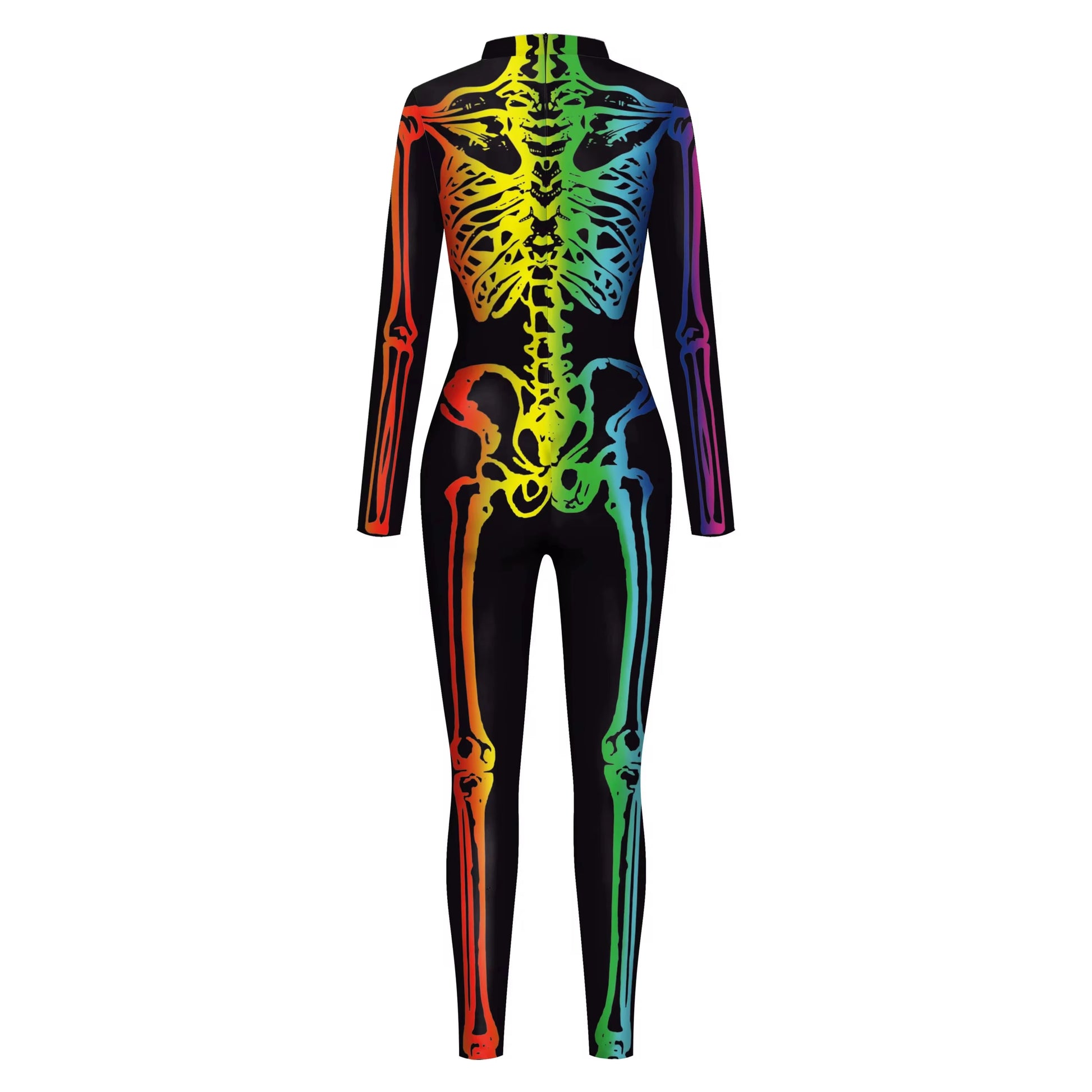 Women's Halloween Colorful Skeleton Human Costume sold by Poopy and Poops General Pet Store poppyandpoops.ca