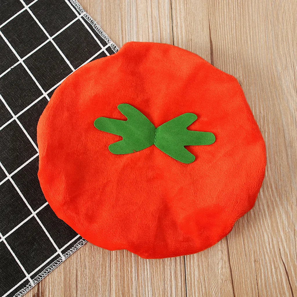 Baby Halloween Costume Pumpkin Romper with Hat sold by Poopy and Poops General Pet Store poppyandpoops.ca