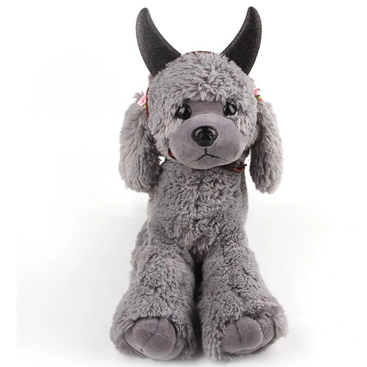 Halloween Dog Costume Cat Devil Horns Headband Funny Pet Cosplay Accessory for Party sold by Poopy and Poops General Pet Store poppyandpoops.ca