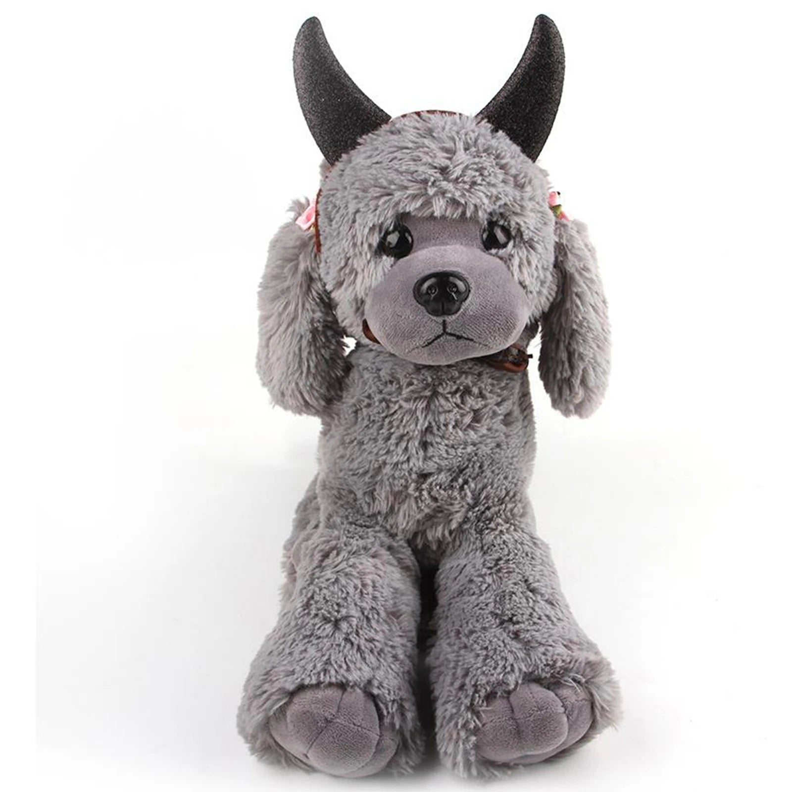 Halloween Dog Costume Cat Devil Horns Headband Funny Pet Cosplay Accessory for Party sold by Poopy and Poops General Pet Store poppyandpoops.ca