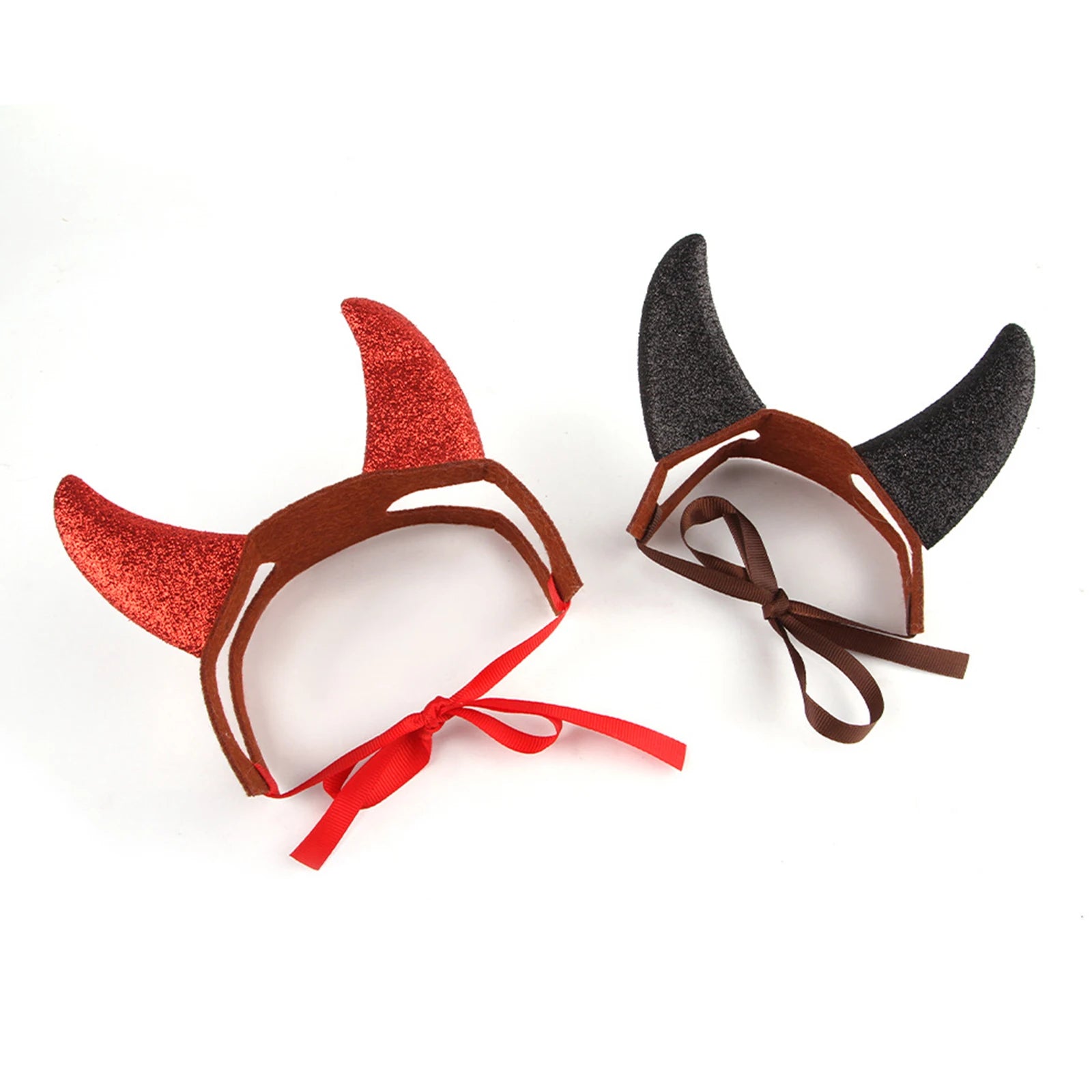 Halloween Dog Costume Cat Devil Horns Headband Funny Pet Cosplay Accessory for Party sold by Poopy and Poops General Pet Store poppyandpoops.ca