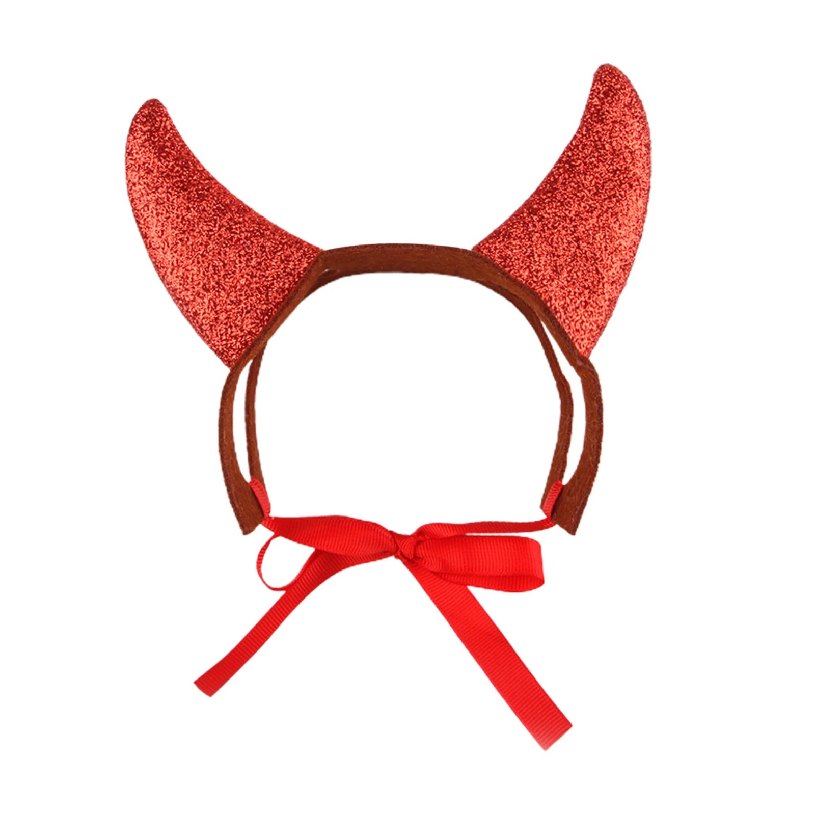 Halloween Dog Costume Cat Devil Horns Headband Funny Pet Cosplay Accessory for Party Red sold by Poopy and Poops General Pet Store poppyandpoops.ca