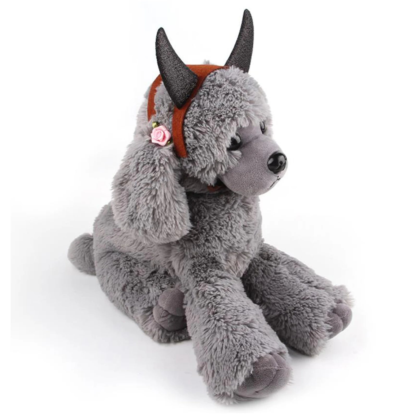 Halloween Dog Costume Cat Devil Horns Headband Funny Pet Cosplay Accessory for Party sold by Poopy and Poops General Pet Store poppyandpoops.ca