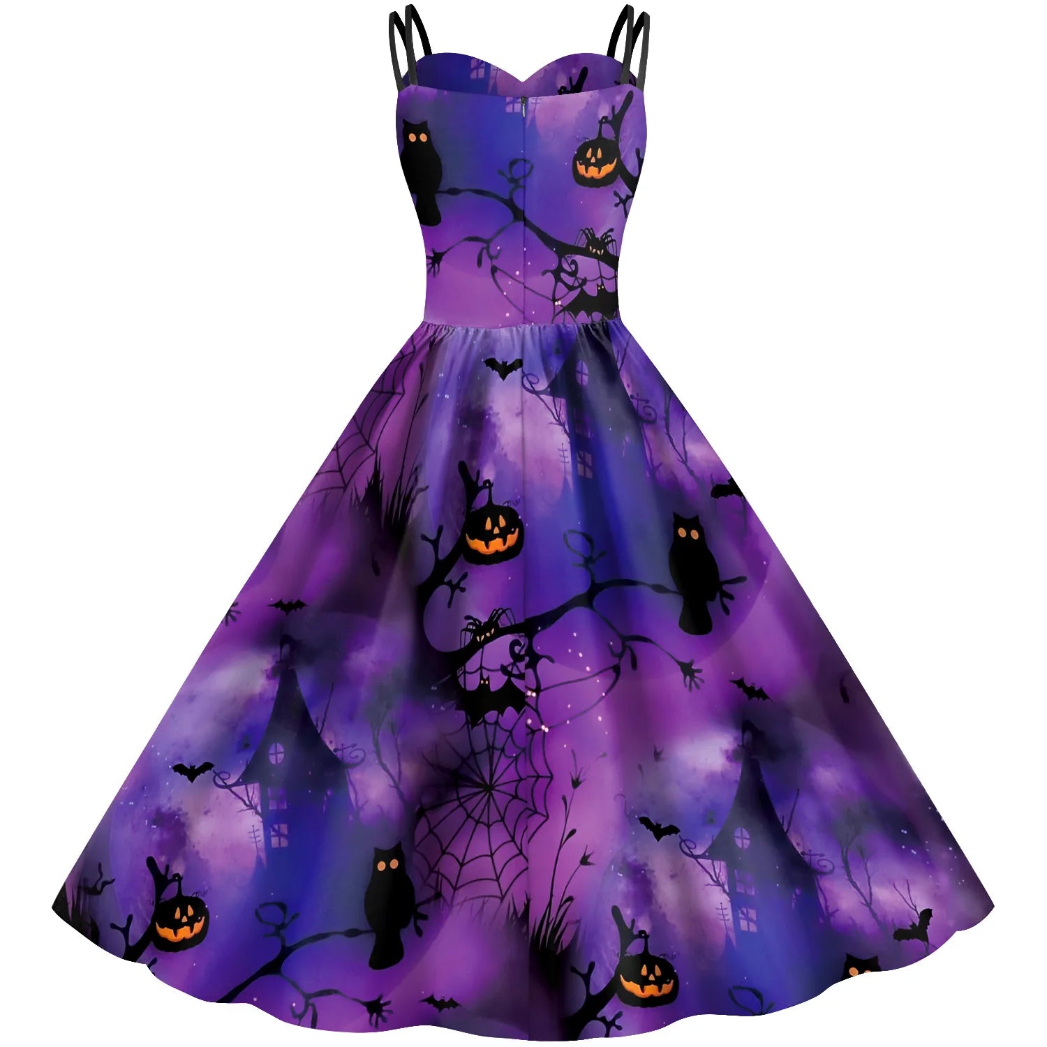 Matching Women Pumpkin Halloween Dresses sold by Poopy and Poops General Pet Store poppyandpoops.ca