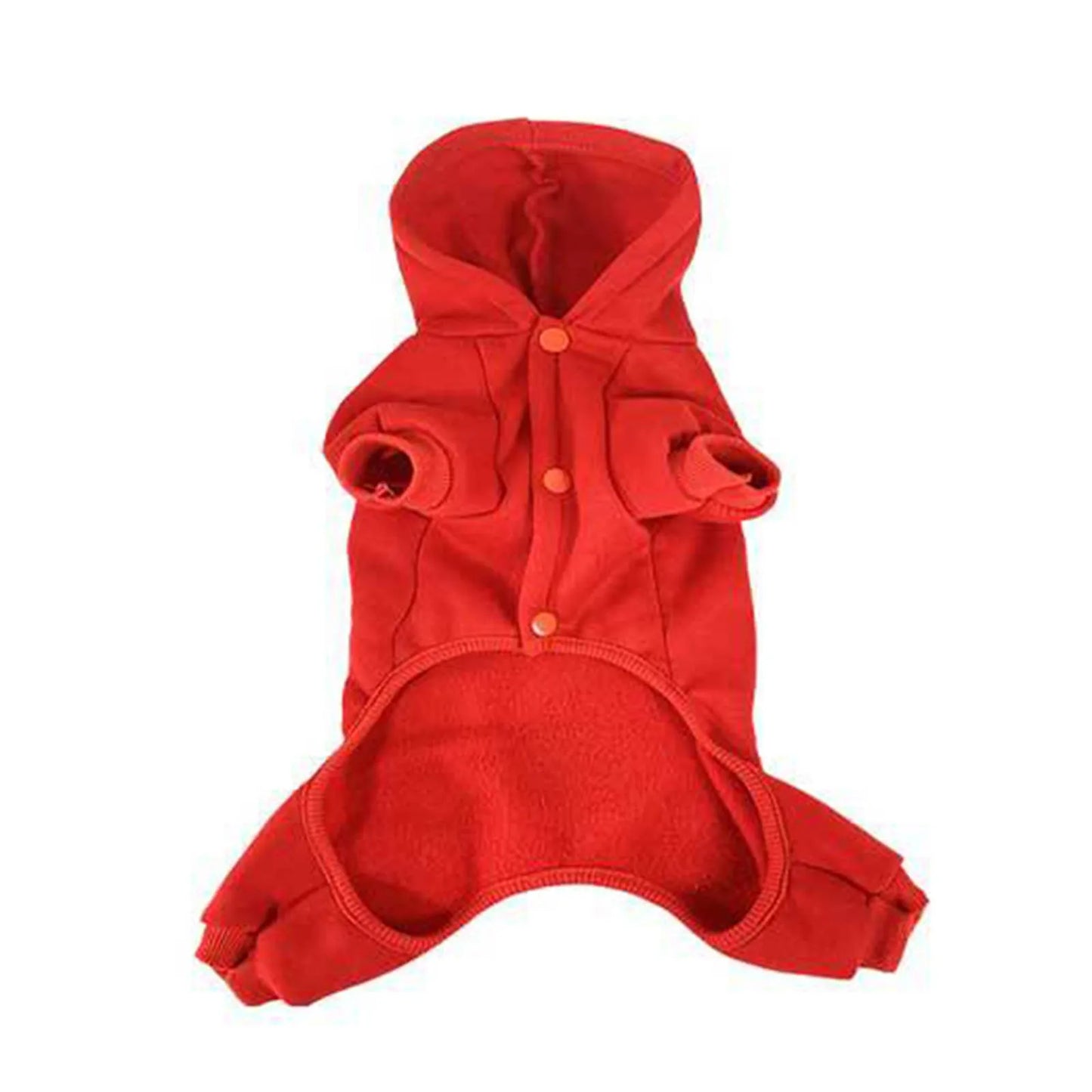 Glow In The Dark Red Or Black Skeleton Dog Hooded Onesie Halloween Costume sold by Poopy and Poops General Pet Store poppyandpoops.ca