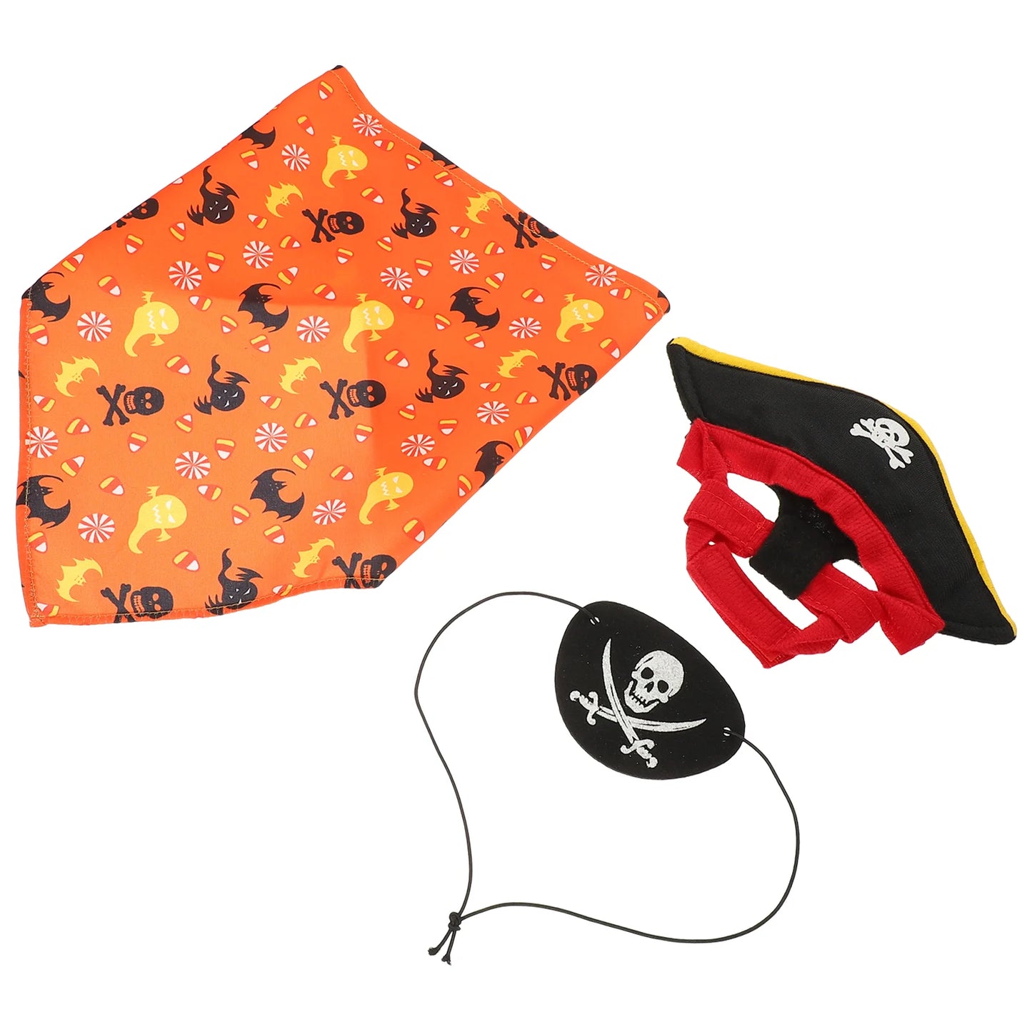 Matching Pet Dog Halloween Pirate Hat Triangle Bandana As Shown 19x1x14.5cm sold by Poopy and Poops General Pet Store poppyandpoops.ca